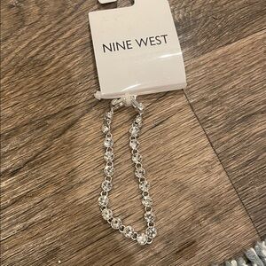 FREE with purchase Nine West Crystal stone  Silver-Tone Bracelet